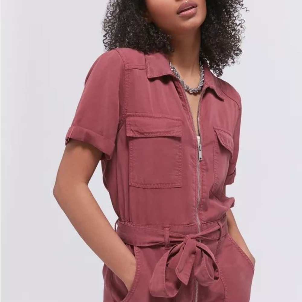 Urban Outfitters Utility Pink Jumpsuit